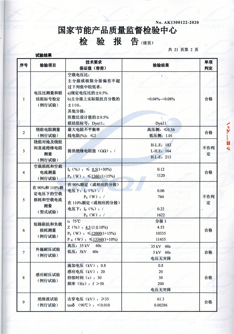 高低压试验报告-S11-1250大丰大丰大丰油浸式变压器-2.jpg